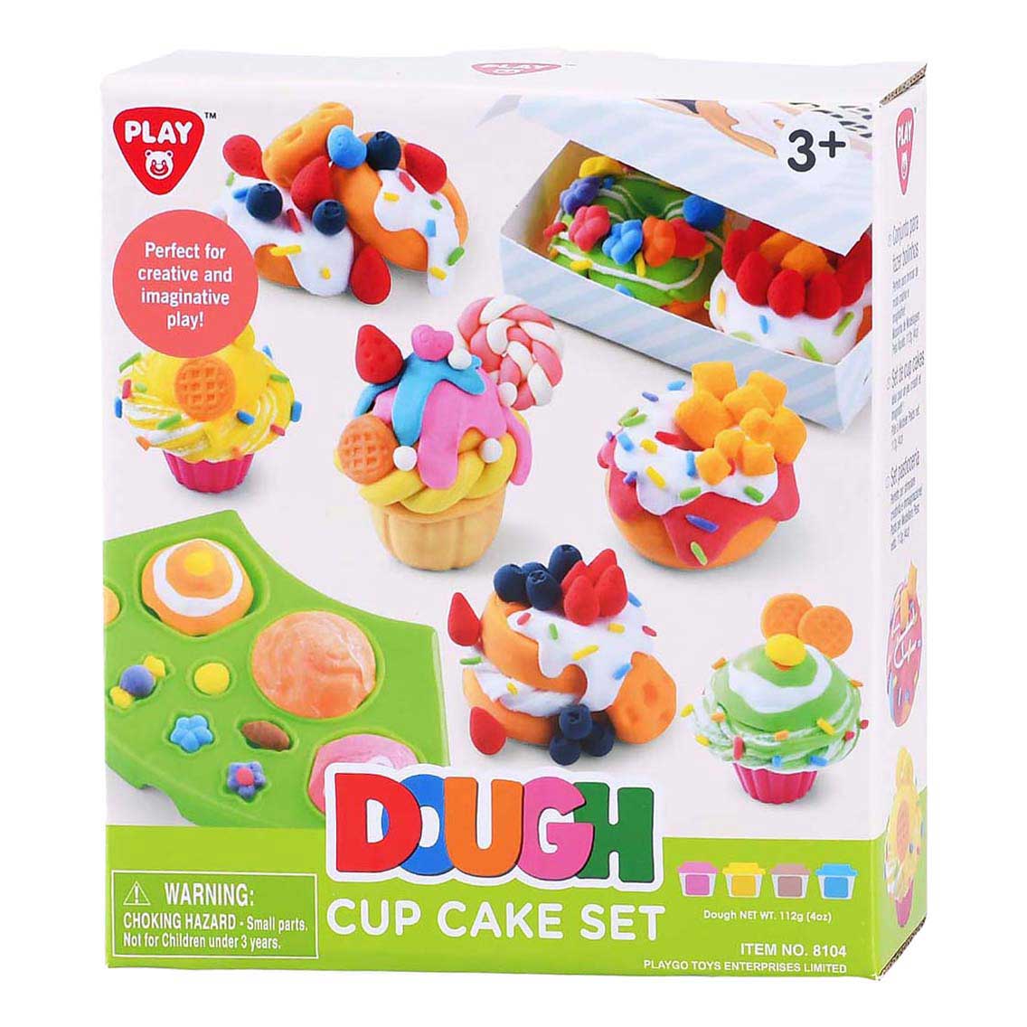 Playgo Dough Cupcake Playset (4 x 1 Oz Dough Included) Playgo Yallatoys