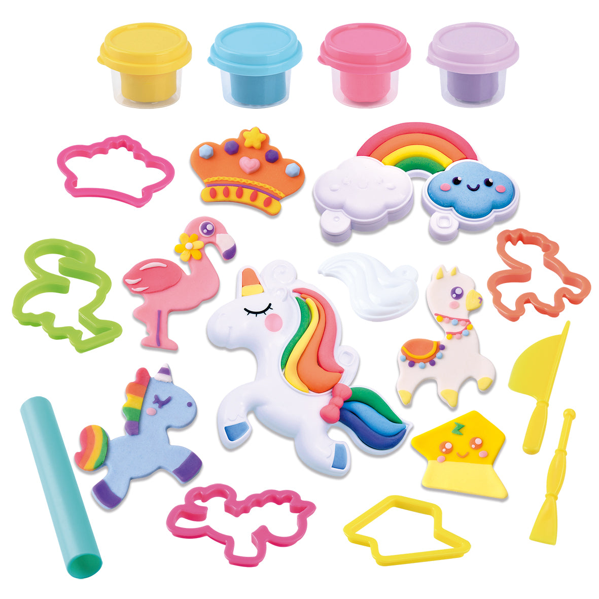 Playgo Fairy Unicorn World (4 x 1 Oz Dough Included) Playgo Yallatoys