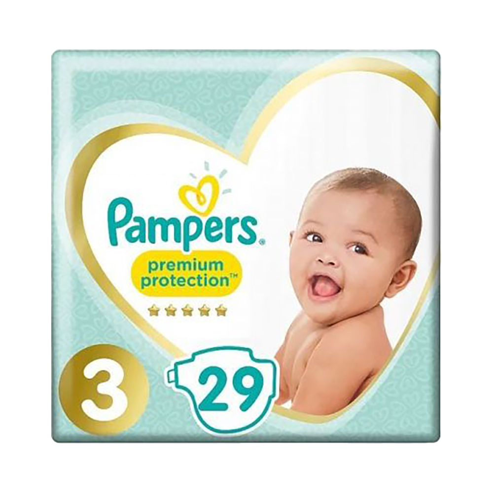 Pampers Premium Protection Diapers Size 3 -29 Pampers Yallatoys