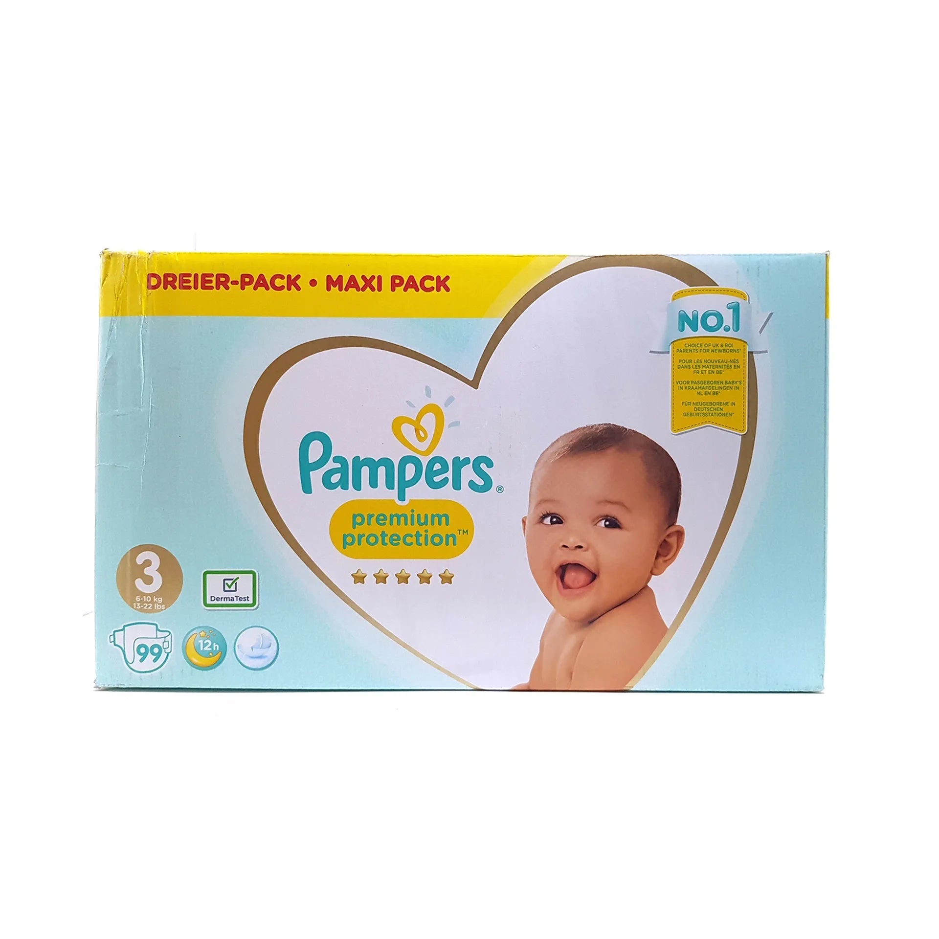 Pampers Premium Protection Diapers Size 3-99  (Mega Box) Pampers Yallatoys