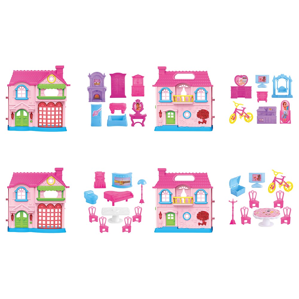 Power Joy Playhome Happy Family's Dollhouse Assorted Power Joy Yallatoys