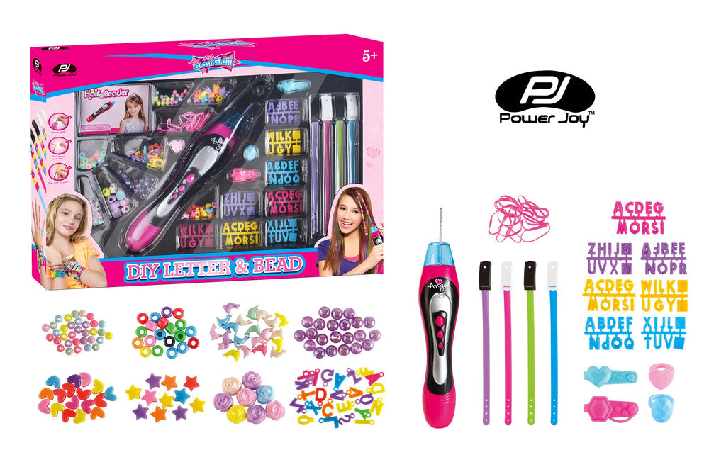 Power Joy 2 in 1 Glam Glam DIY Letter & Beads Pack Power Joy Yallatoys