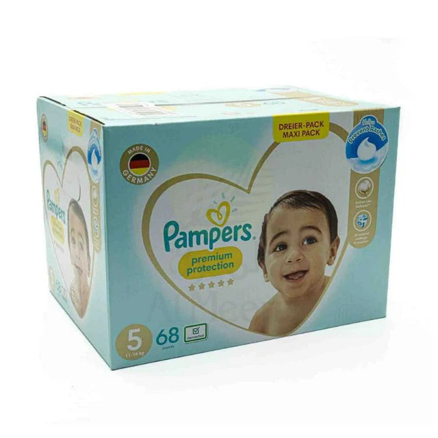 Pampers Premium Protection Diapers Size 5-68  (Mega Box) Pampers Yallatoys