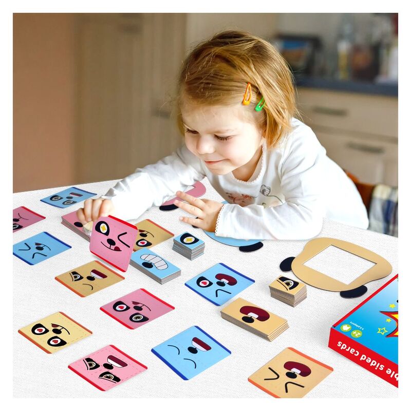 Panda Face Wooden Expression Puzzle