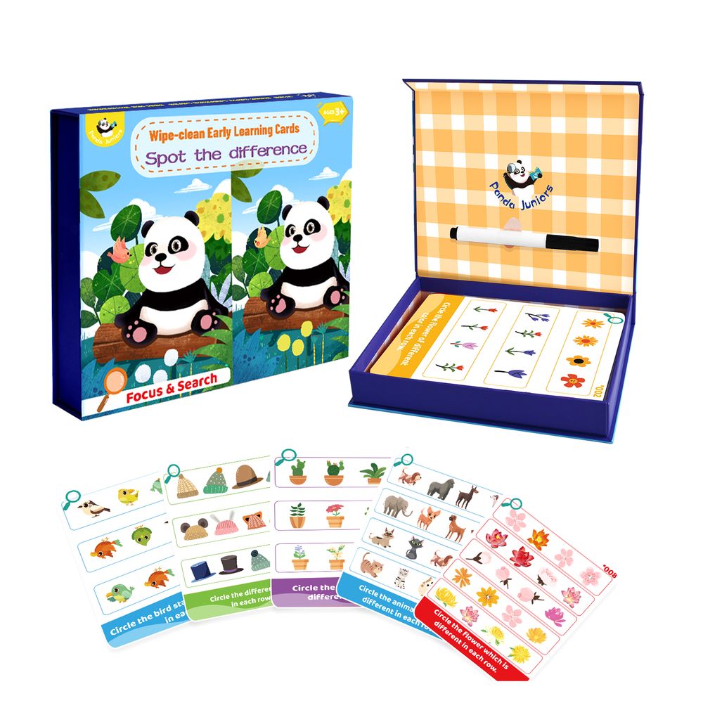 Panda Juniors Wipe-Clean Spot the Difference