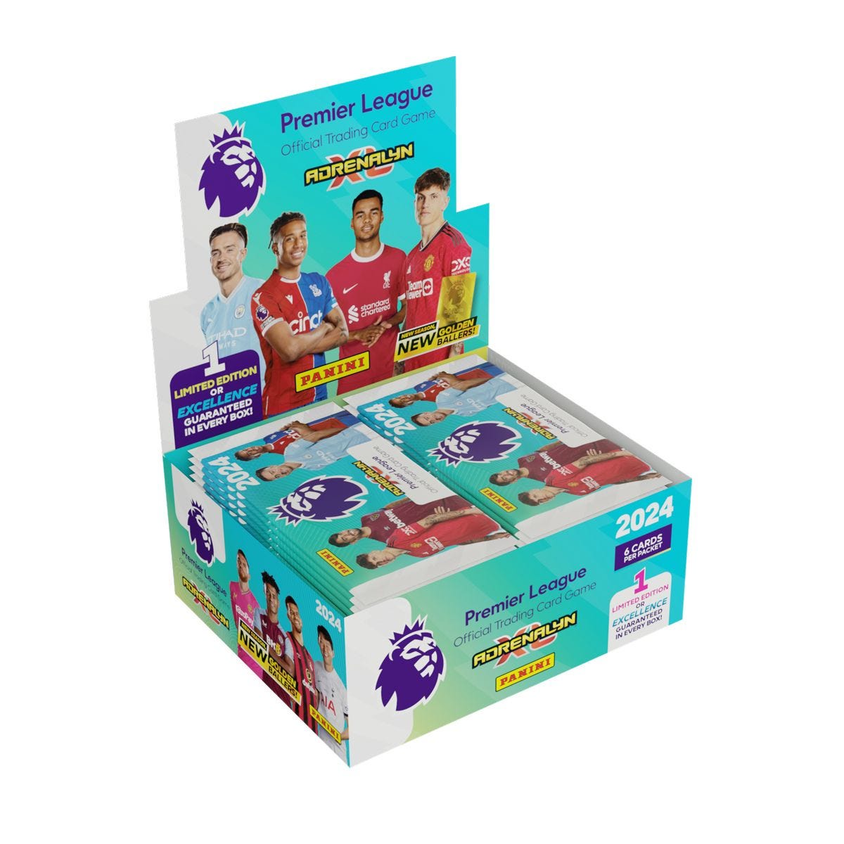 Panini Premier League 2024/25 Adrenalyn XL Single Pack Box of 36 (Sold Separately Subjected to Availability)