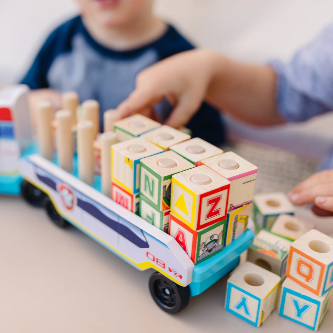 Paw Patrol Character Themed Block Truck Portrait Shot