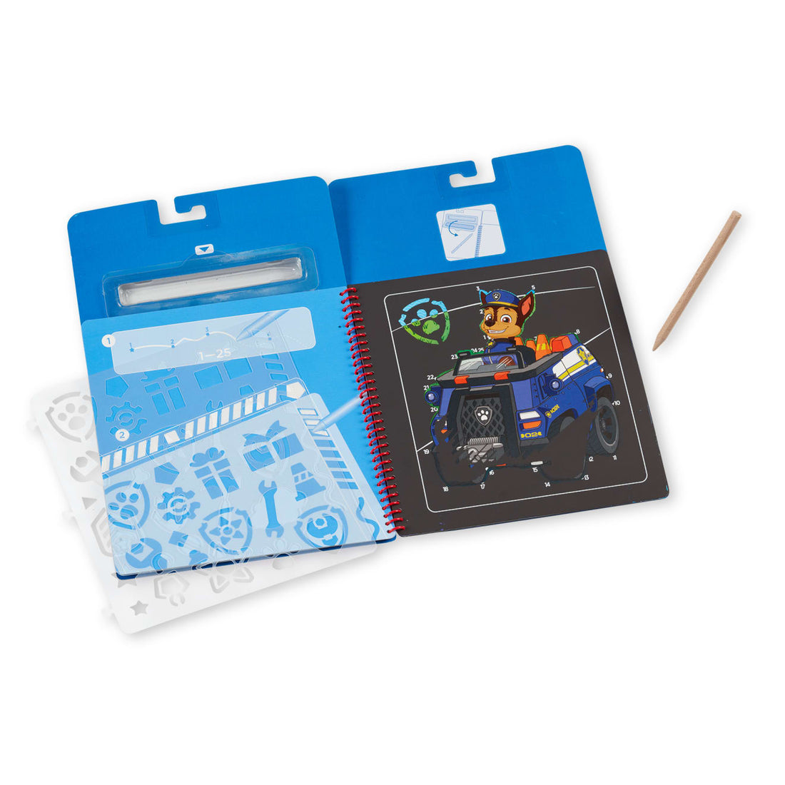 Paw Patrol Chase Scratch Art activity pad