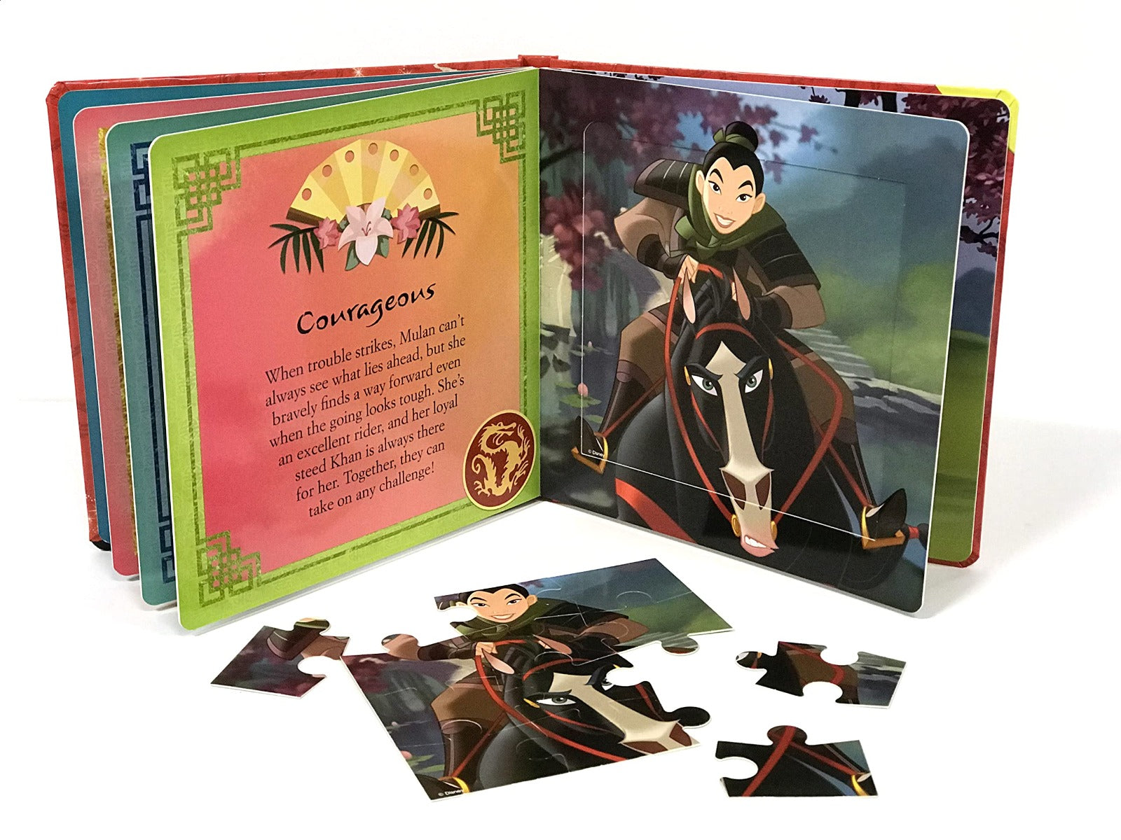 Phidal Disney Mulan interactive puzzle book