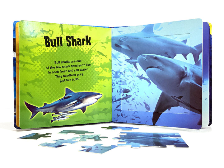 Phidal Sharks storybook and puzzle set