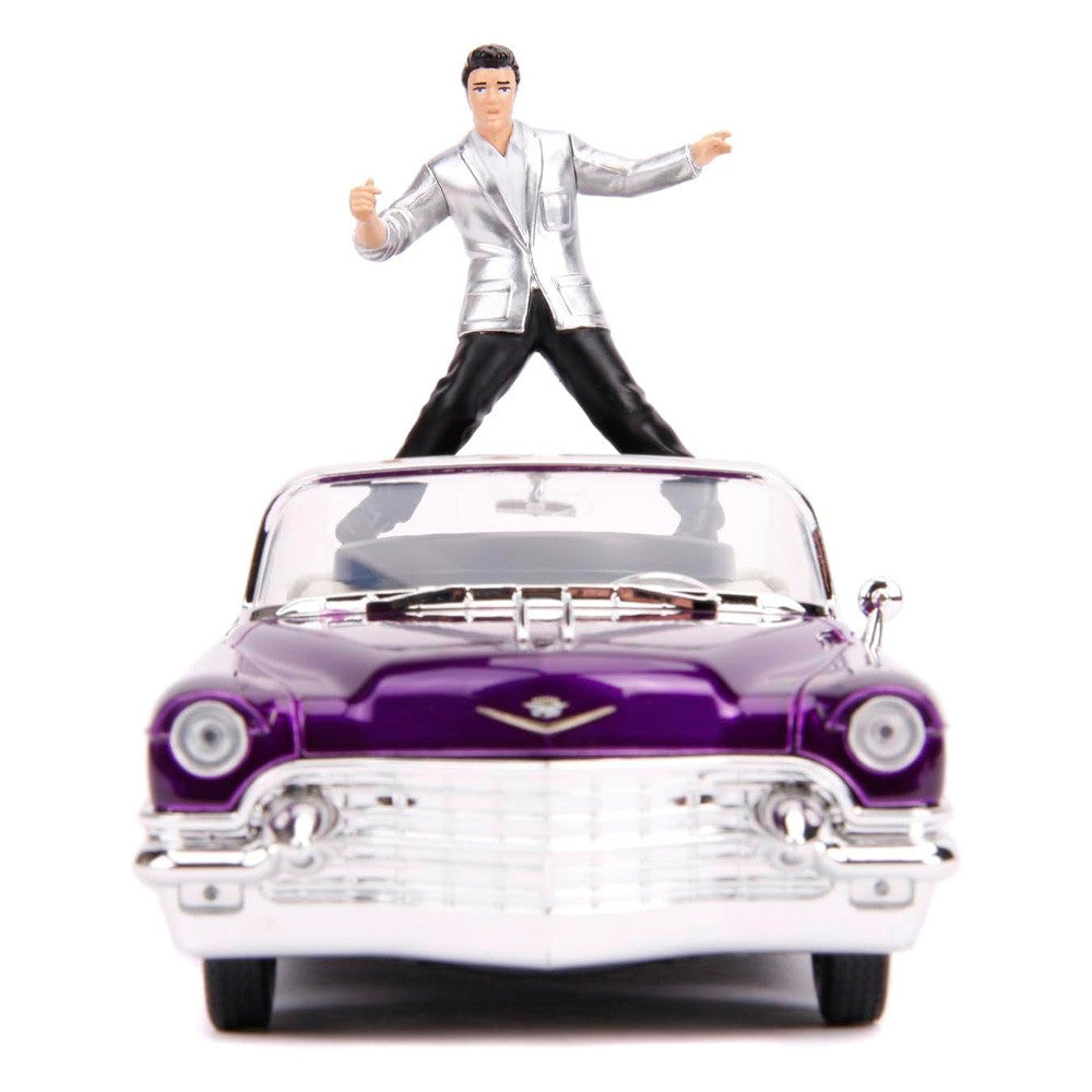 Pink 1956 Cadillac with men