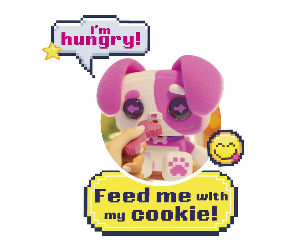 Pixel Hugs Pink White View