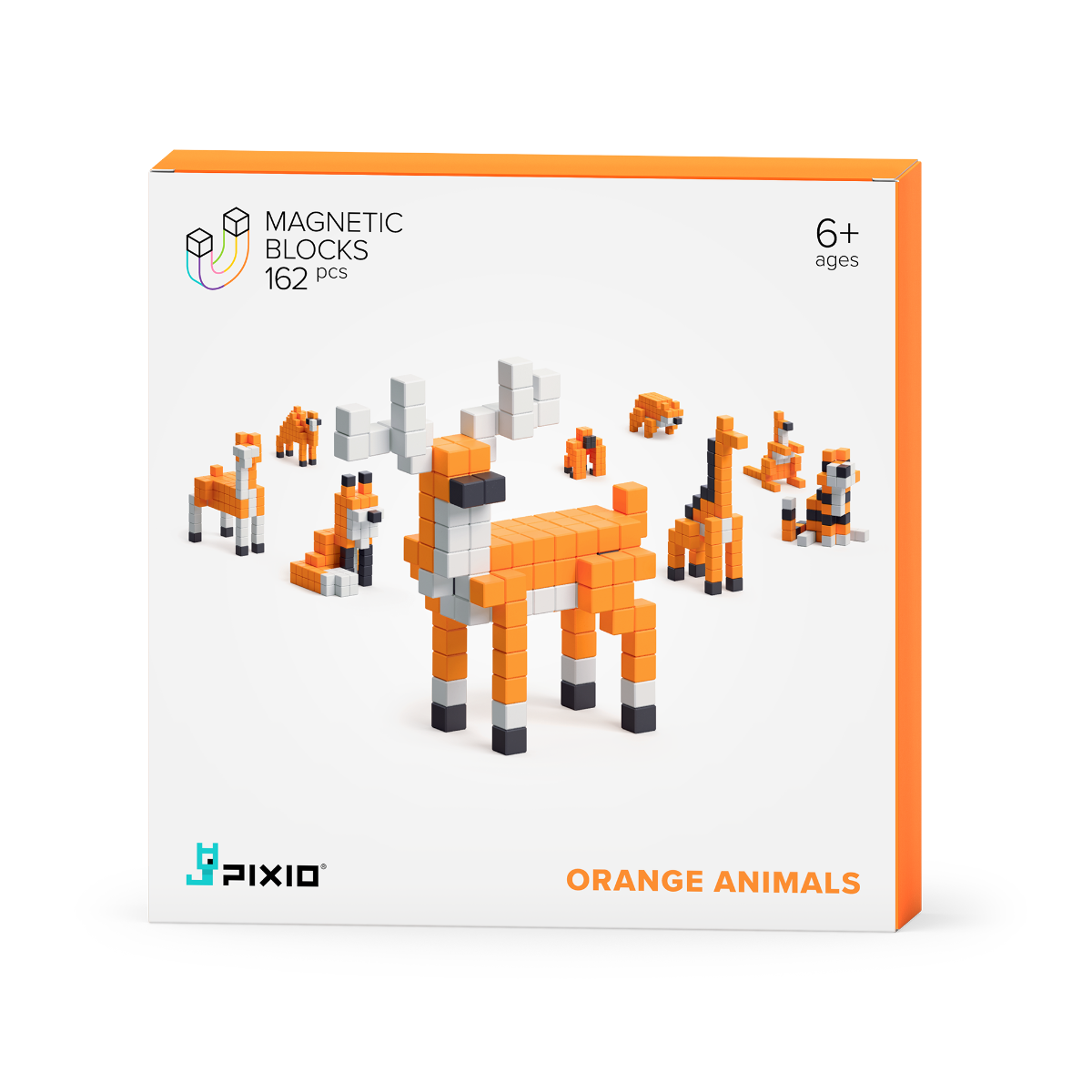 Pixio Orange Animals Box View