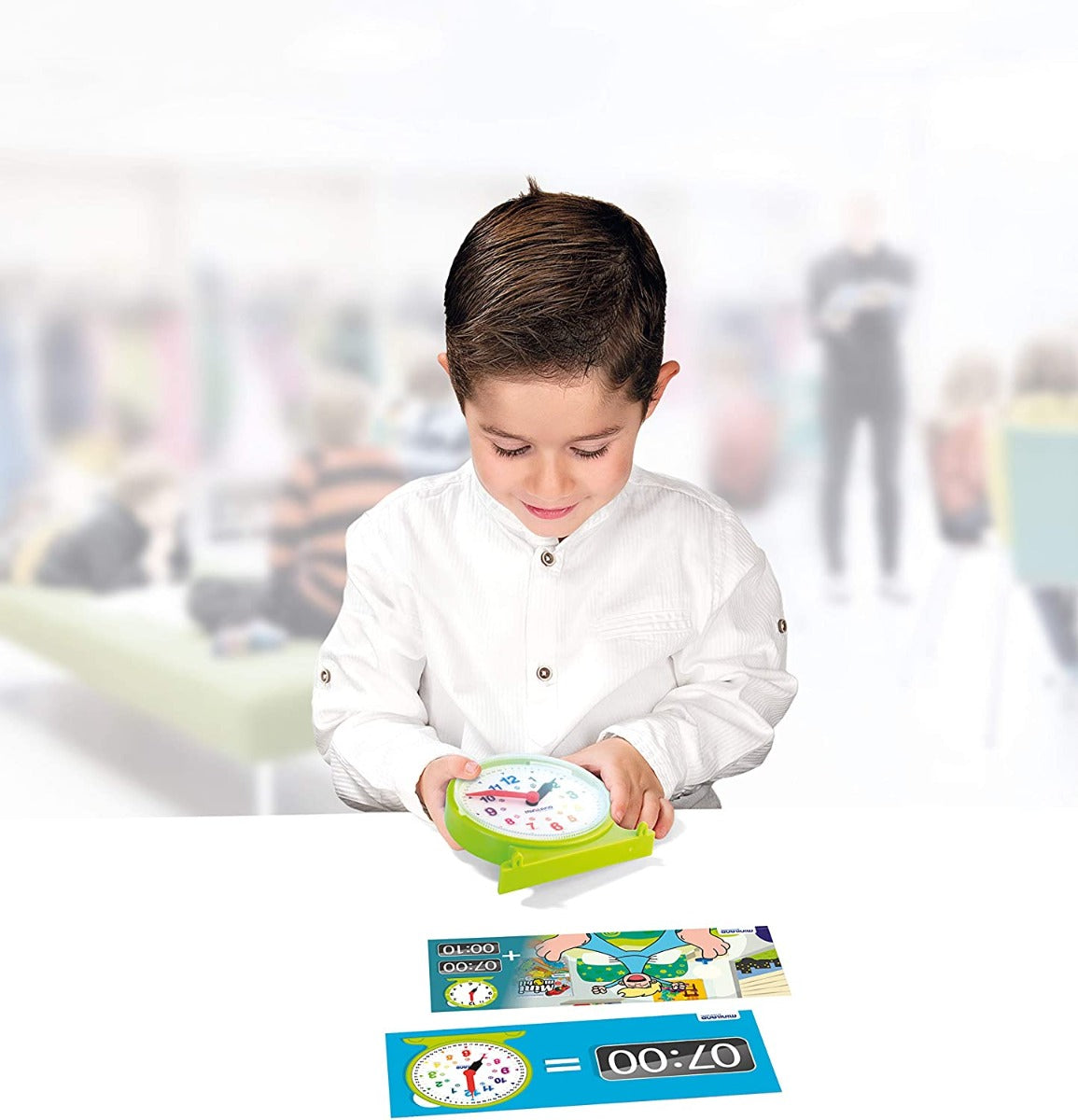 Plastic Activity Clock With Cards