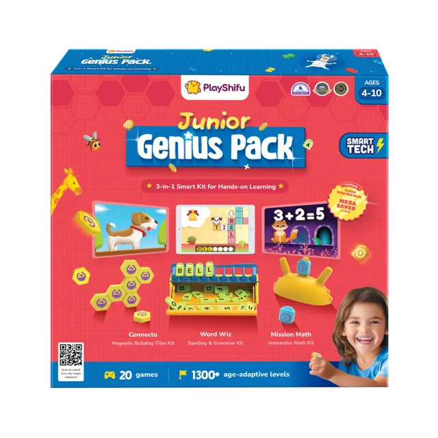 PlayShifu Plugo 3-in-1 Junior Genius AR Math Kit