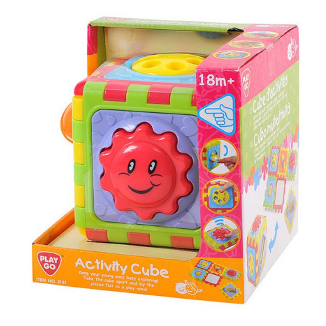 Playgo 6 In 1 Activity Cube Packaging View