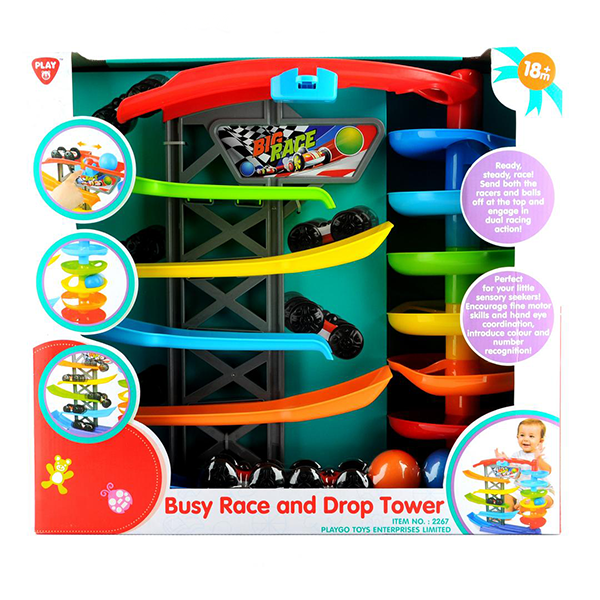 Playgo Busy Race Tower Display View
