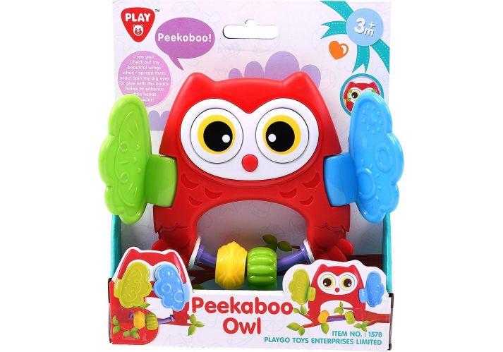 Playgo Peekaboo Owl Rattle Packaging