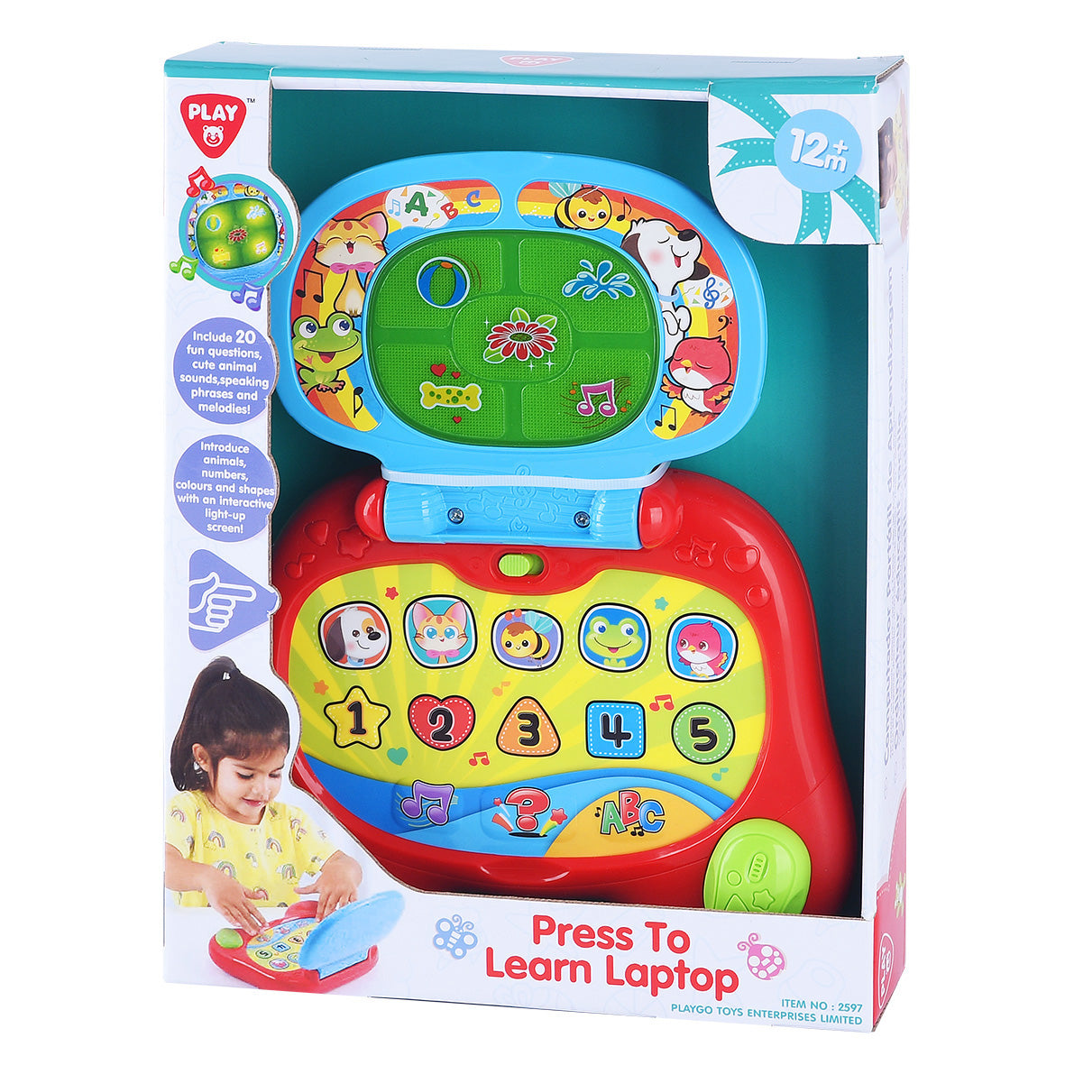 Playgo Press To Learn Laptop Display View