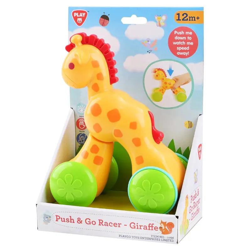 Playgo Push & Go Racer Giraffe Front View