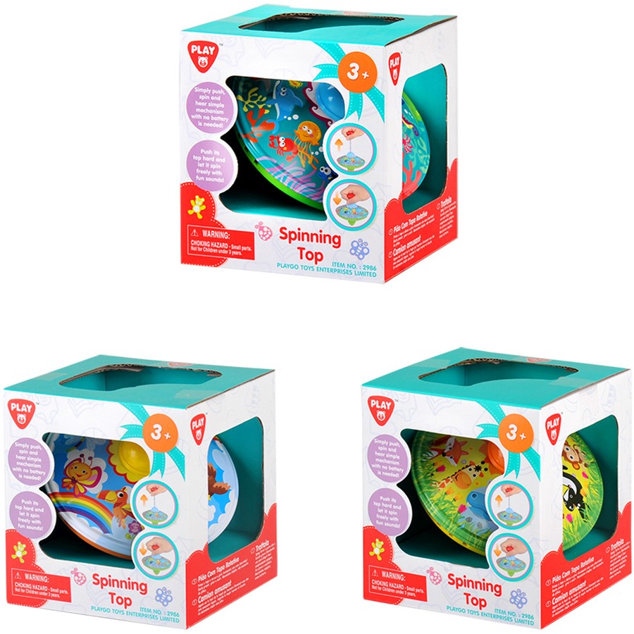 Playgo Spinning Top Packaging View