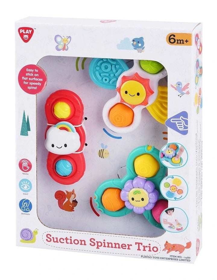 Playgo Suction Spinner Trio Packaging