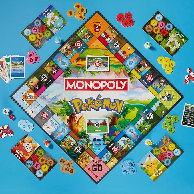 Pokémon Themed Monopoly Game Pieces