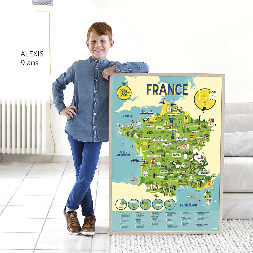 Poppik Large Format France Sticker Activity