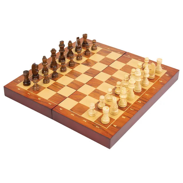 Portable Folding Wooden Chess Set