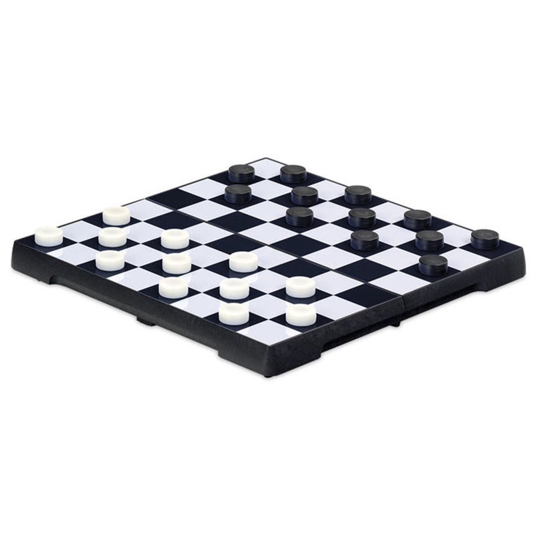 Portable Magnetic Draughts Board Game