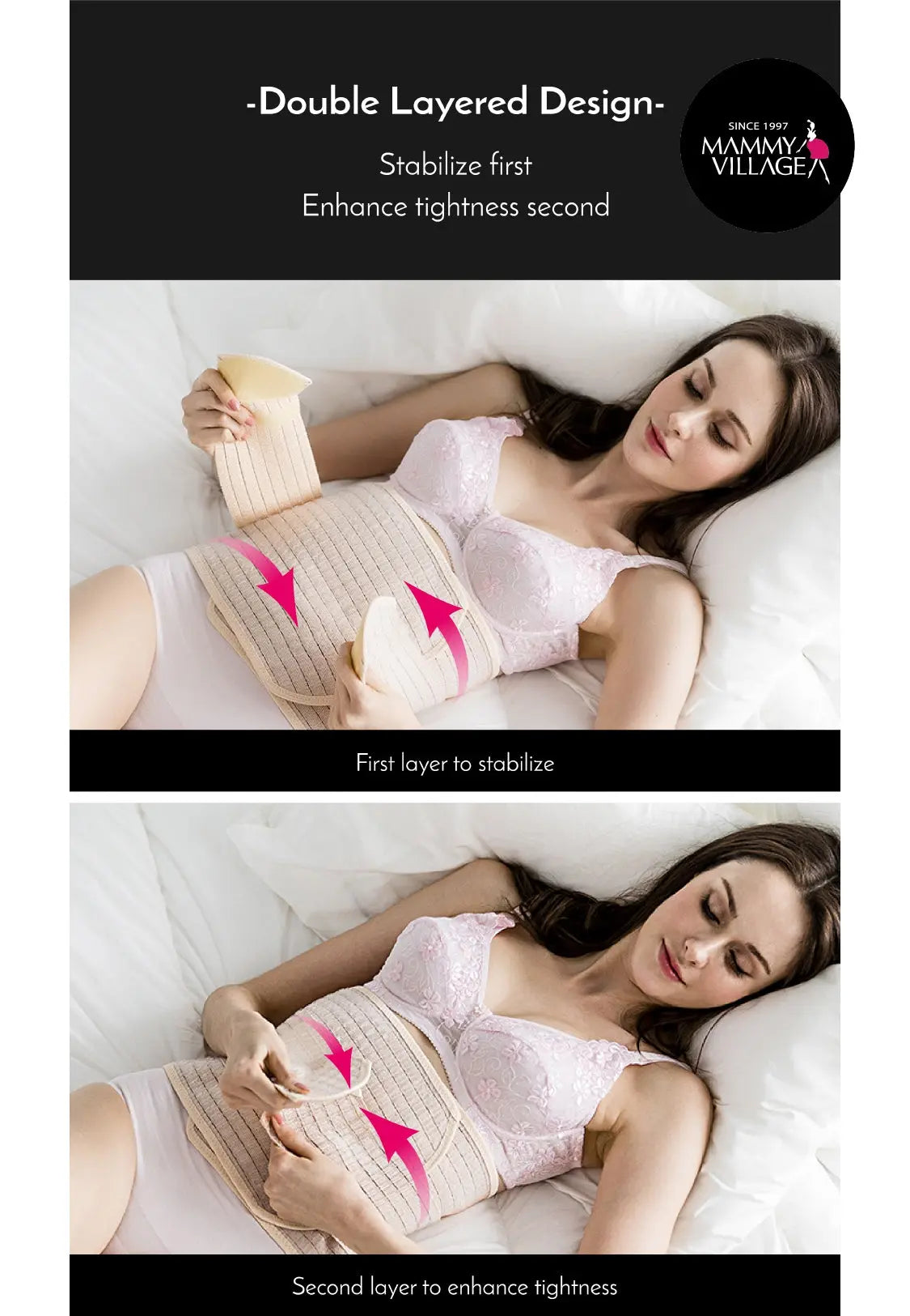 Mammy Village Post Partum Abdominal Belt Nude Mammy Village