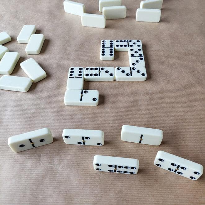 Premium Black And White Dominoes