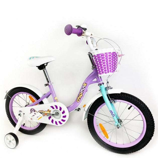 Purple 14" Chipmunk Kids Bicycle