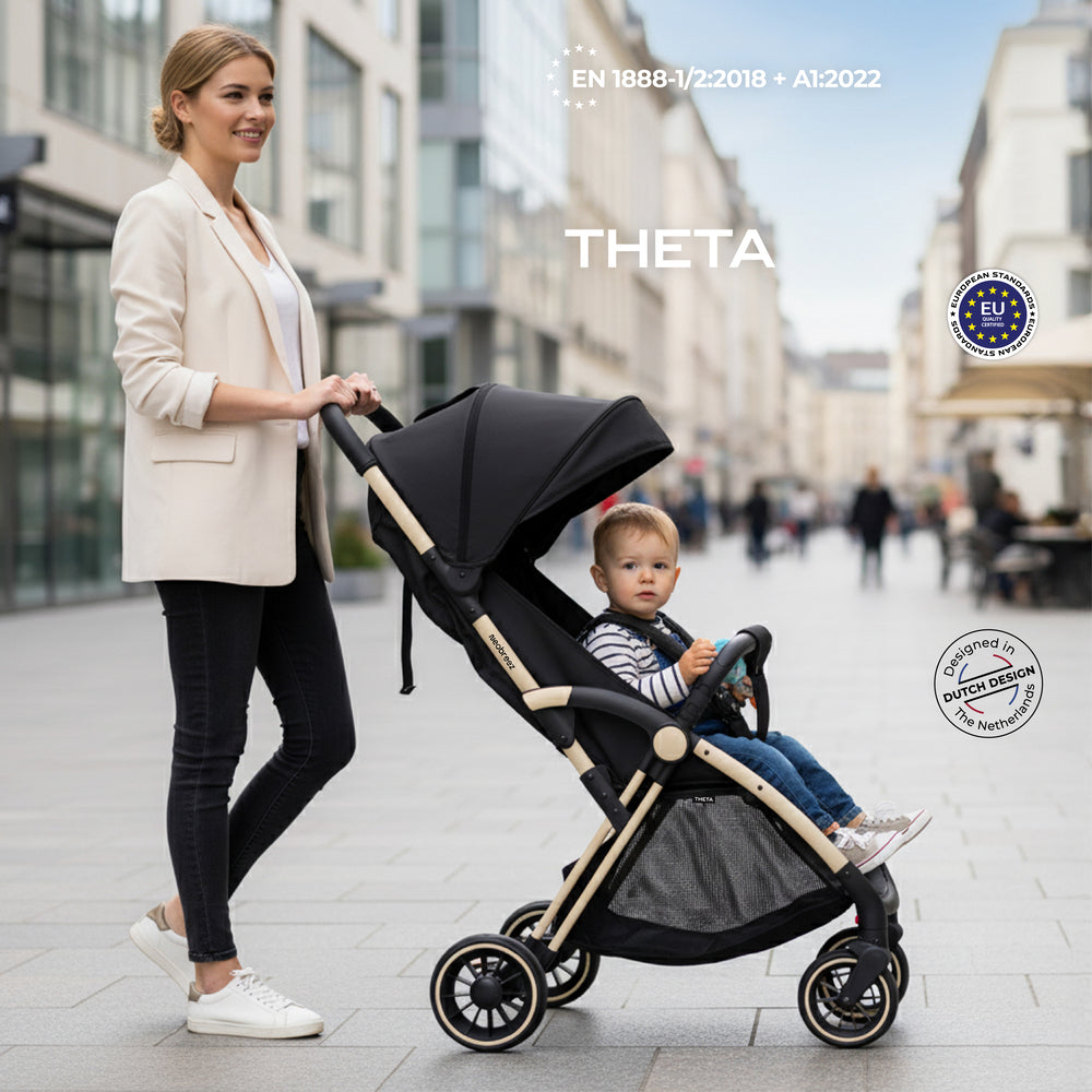 Neobreez Theta Auto Fold Compact Lightweight Travel Stroller Black