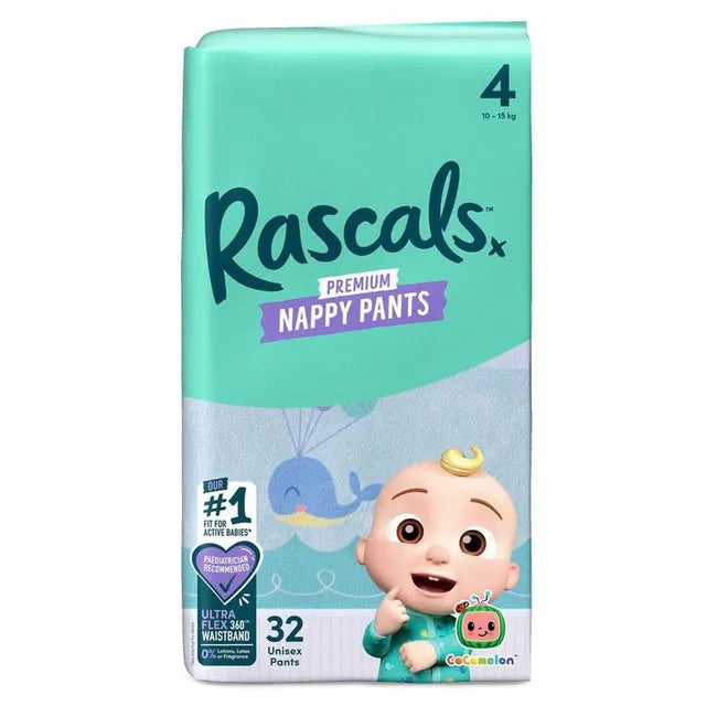 Rascals Cocomelon Edition Training Diaper Pants- Size 4 - 10-15kg - 32 Pcs