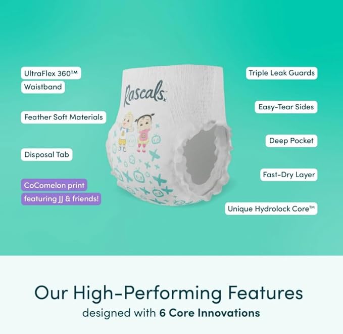 Rascals Cocomelon Edition Training Diaper Pants- Size 5 - 13-18kg - 28Pcs