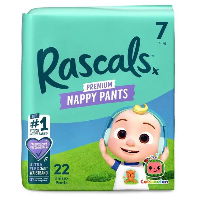 Rascals Cocomelon Edition Training Diaper Pants- Size 7 - 17+kg - 22Pcs