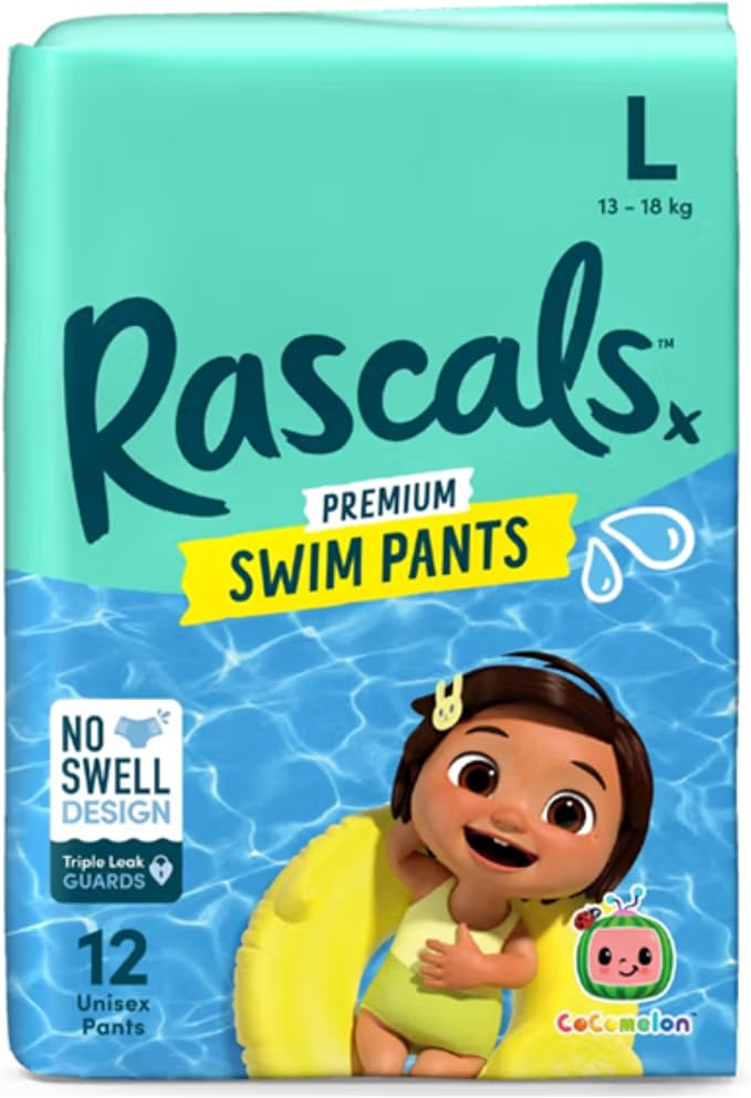 Rascals Premium Cocomelon Swim Pants Large Pack of 12