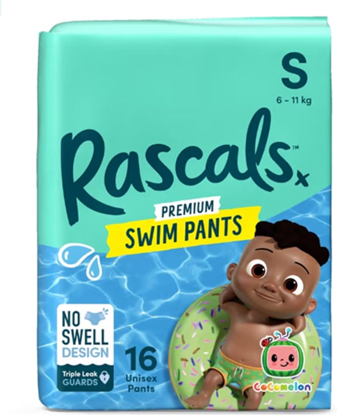 Rascals Premium Cocomelon Swim Pants Small Pack of 16