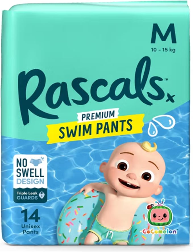 Rascals Premium Cocomelon Swim Pants Medium Pack of 14