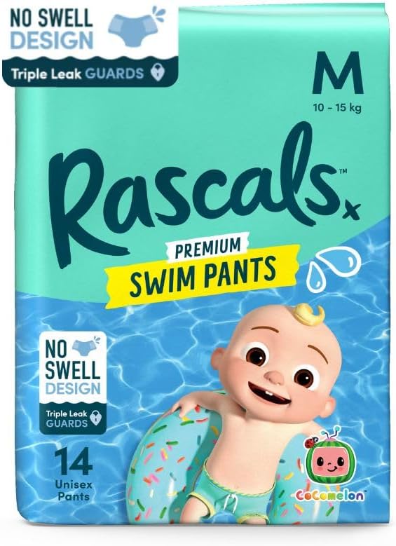 Rascals Premium Cocomelon Swim Pants Medium Pack of 14