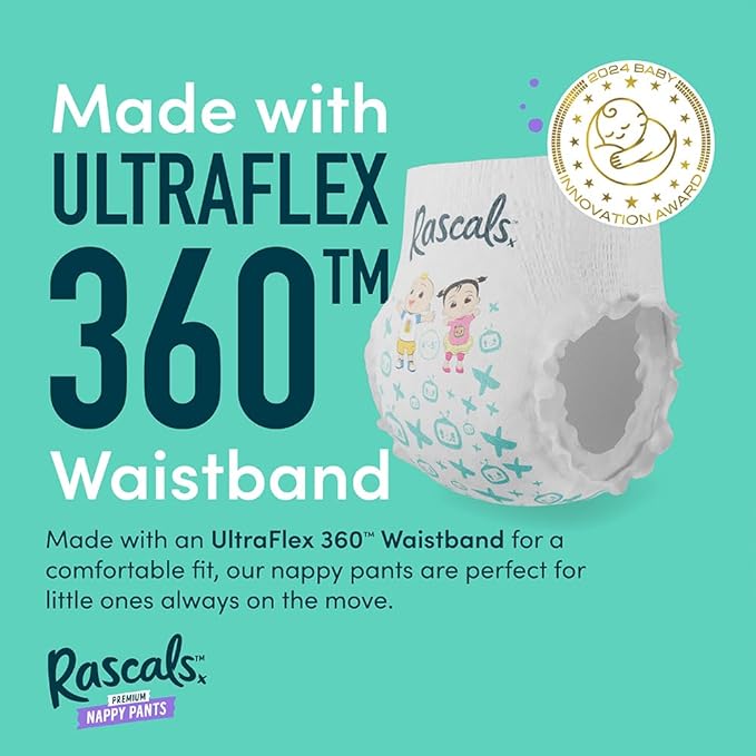 Rascals  Easy Pull Up Design Training Diaper Pants Cocomelon Edition Size-5-13-18Kg Jumbo Box 48Pcs