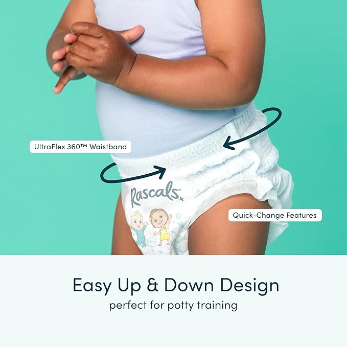 Rascals  Easy Pull Up Design Training Diaper Pants Cocomelon Edition Size-7- 17+Kg Jumbo Box 152Pcs