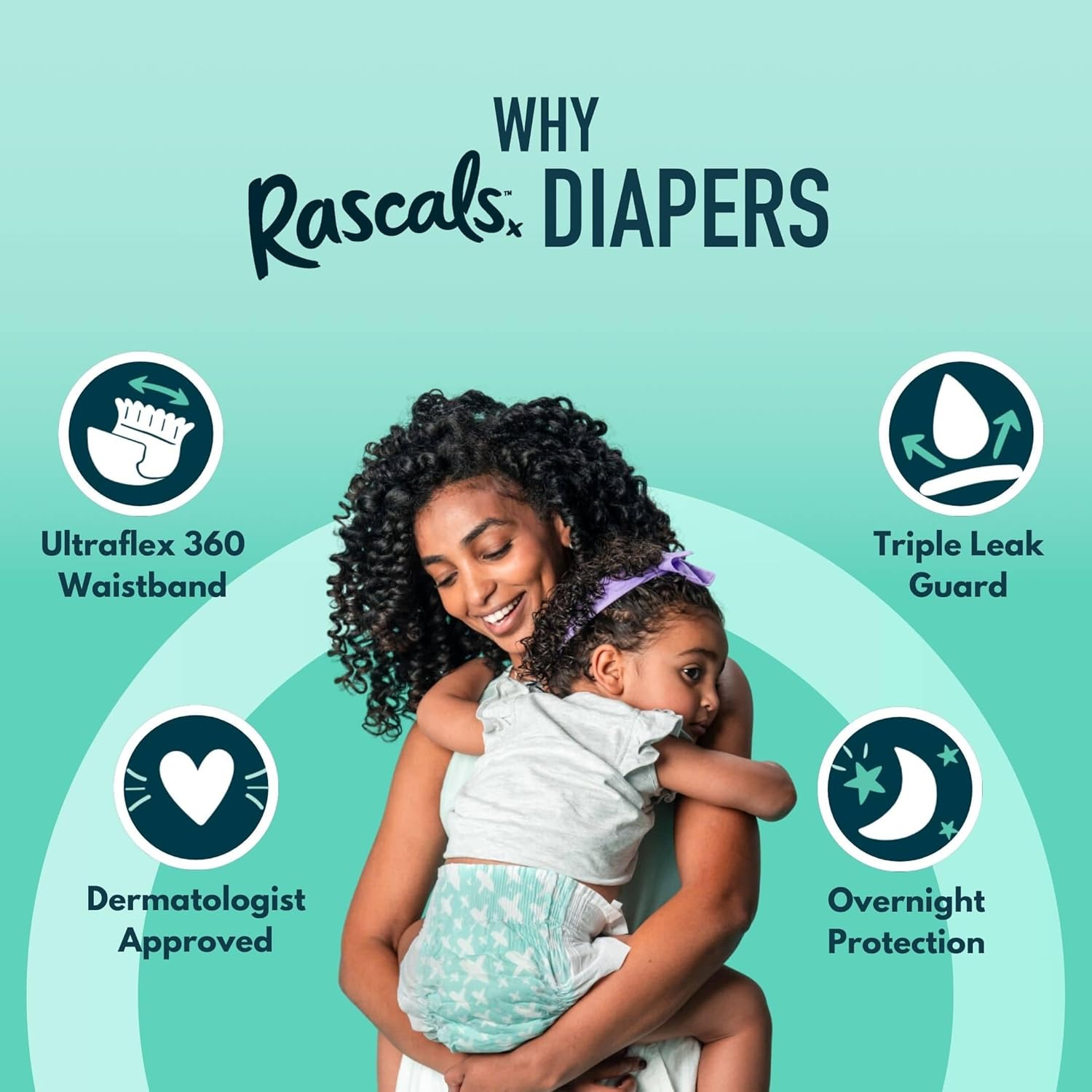 Rascals Premium Newborn Diapers - Size 0 - 1-4kg - 46Pcs