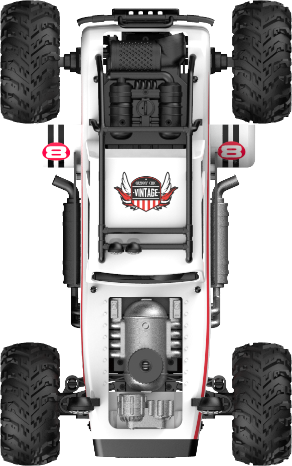 RC speed car white