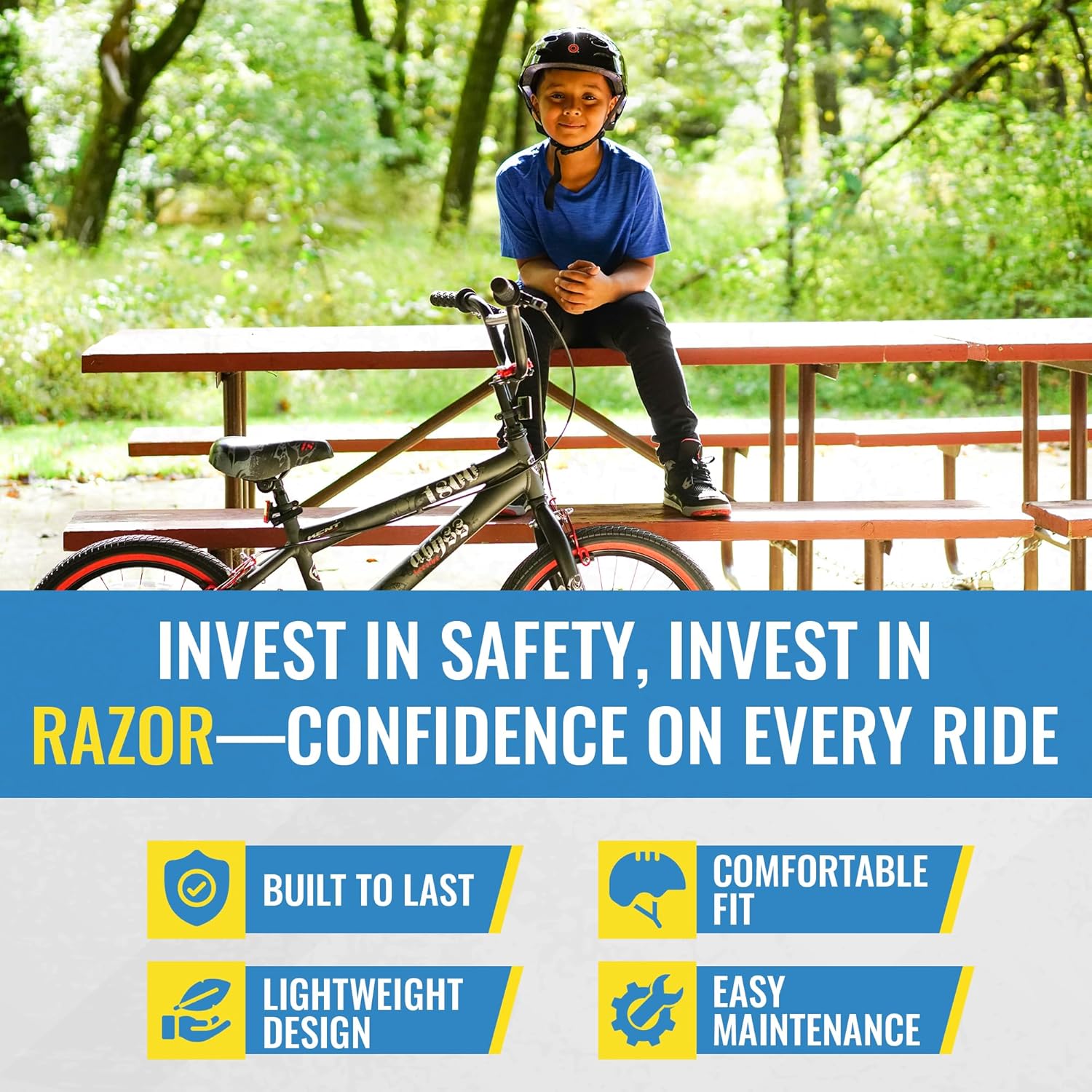 Razor Child Helmet Satin Blue V17 RAZOR Yallatoys