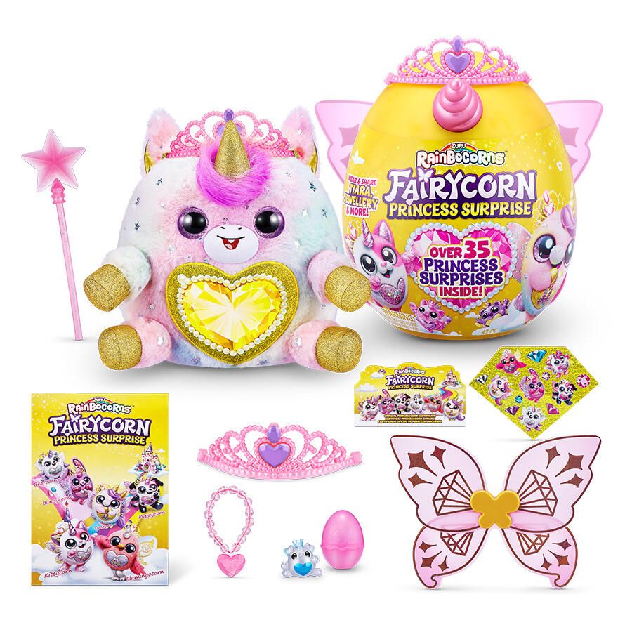 Rainbocorns unicorn plush collectible for children