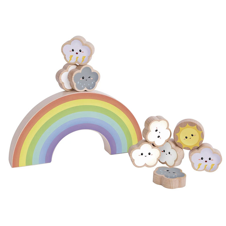 Rainbow Balancing Blocks Front View