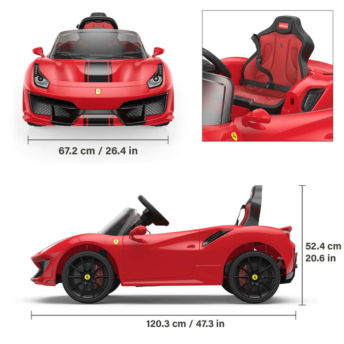 Rastar Ferrari 488 Pista Spider Dimension
