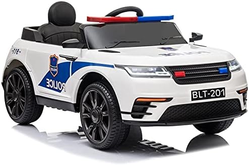 Rechargeable 12V police patrol car for kids